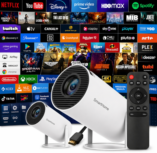 PROJEKTOR - RZUTNIK ANDROID - TV 4K | WIFI | FULL HD